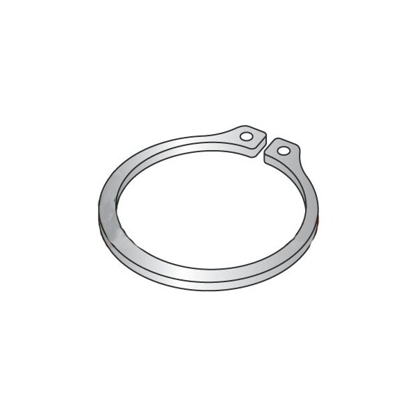 Newport Fasteners External Retaining Ring, Stainless Steel Plain Finish, 5/8 in Shaft Dia, 100 PK 945498 - main